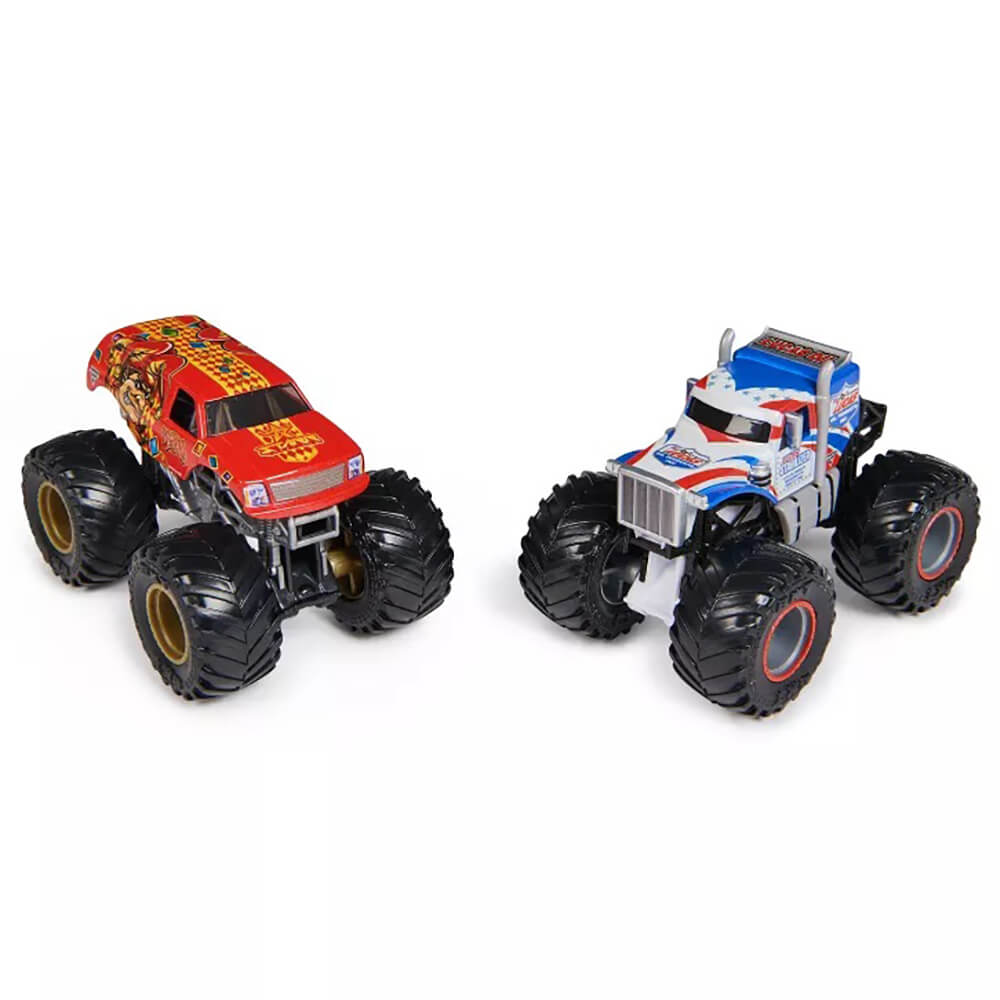 Monster Jam Lucas Stabilizer vs Jester 1:64 Scale Die-Cast Monster Trucks 2-Pack