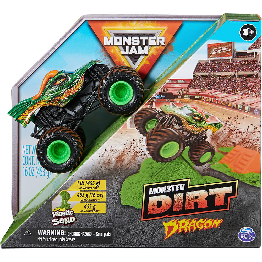 Monster Jam Monster Dirt Dragon 3 Piece Playset