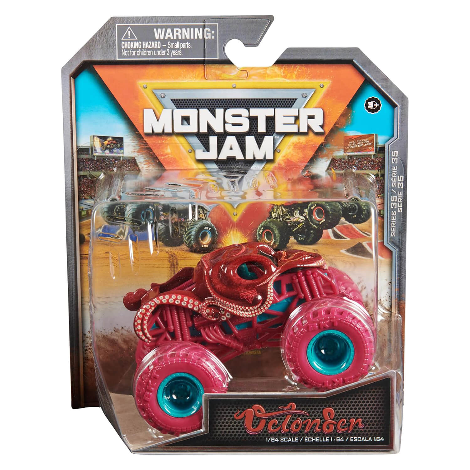 Monster Jam Octon8er Die-Cast 1:64 Scale Monster Truck
 packaging