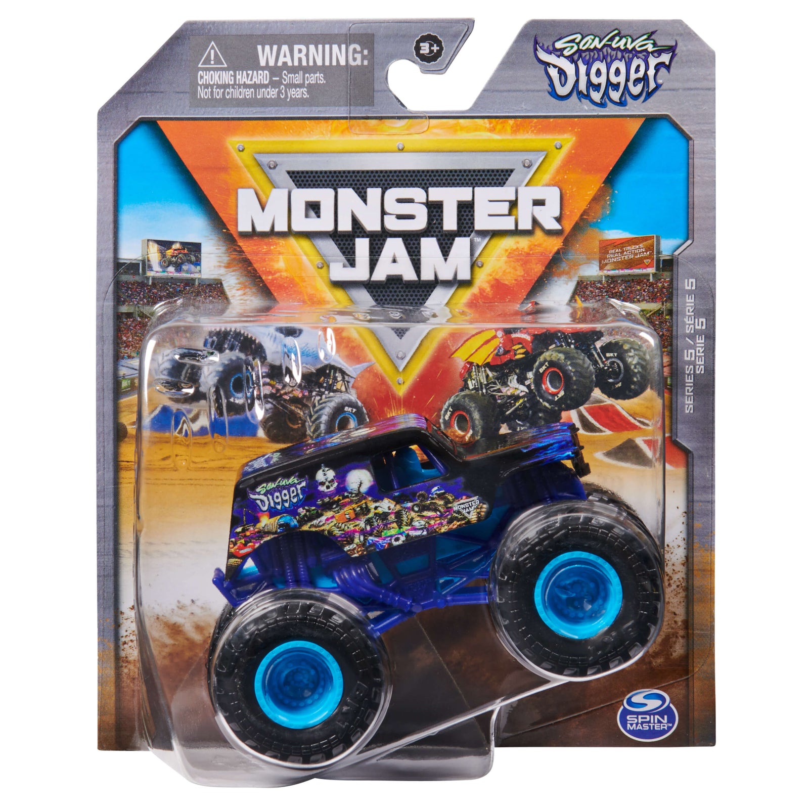 Monster Jam Series 5 Son-Uva Digger 1:64 Scale Diecast Monster Truck