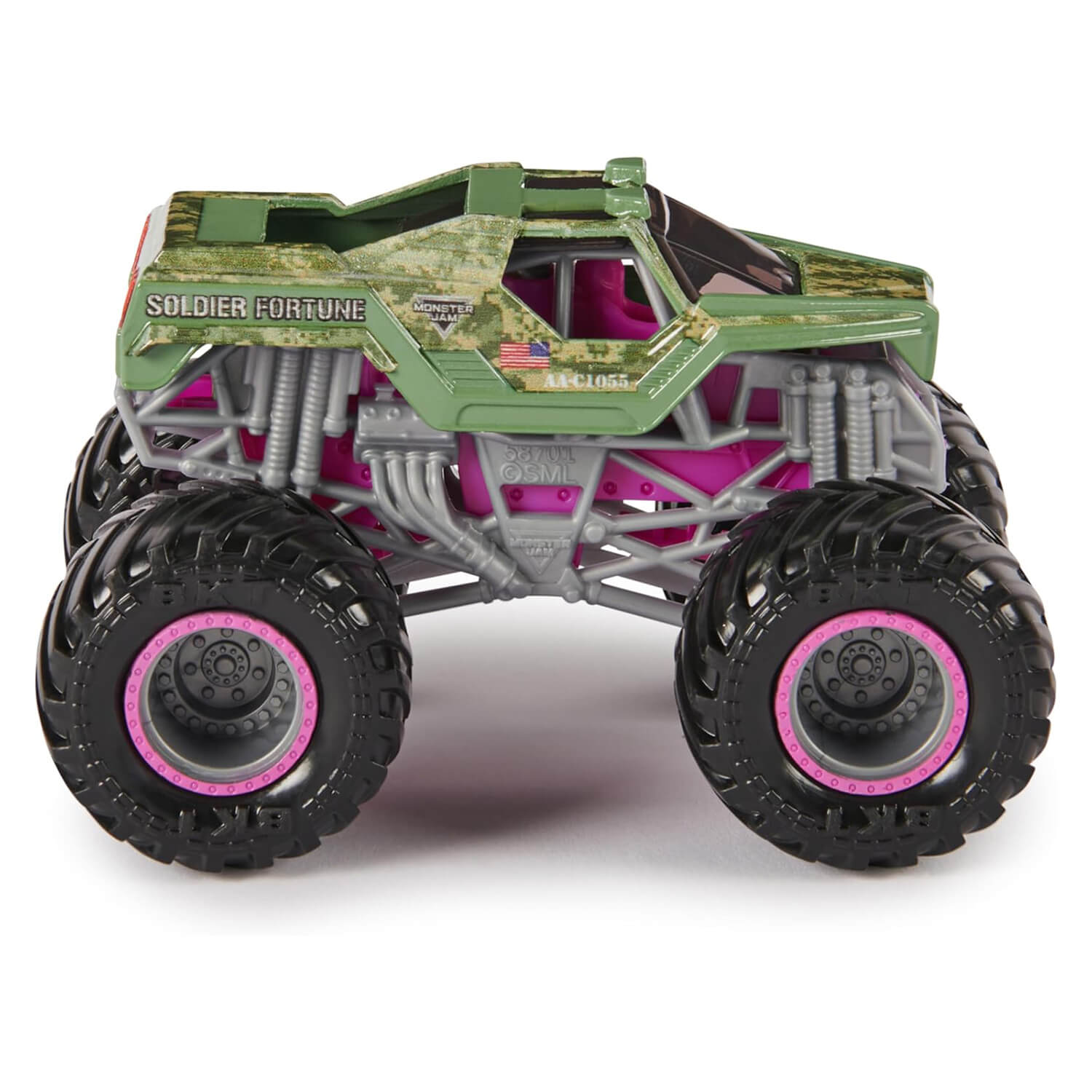 Monster Jam Soldier Fortune Die-Cast 1:64 Scale Monster Truck side