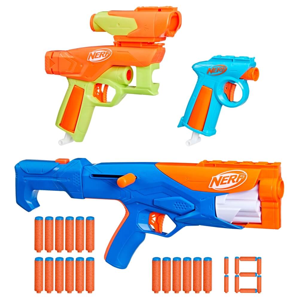 Nerf N Series Gear Up Pack 3 x Dart Blasters