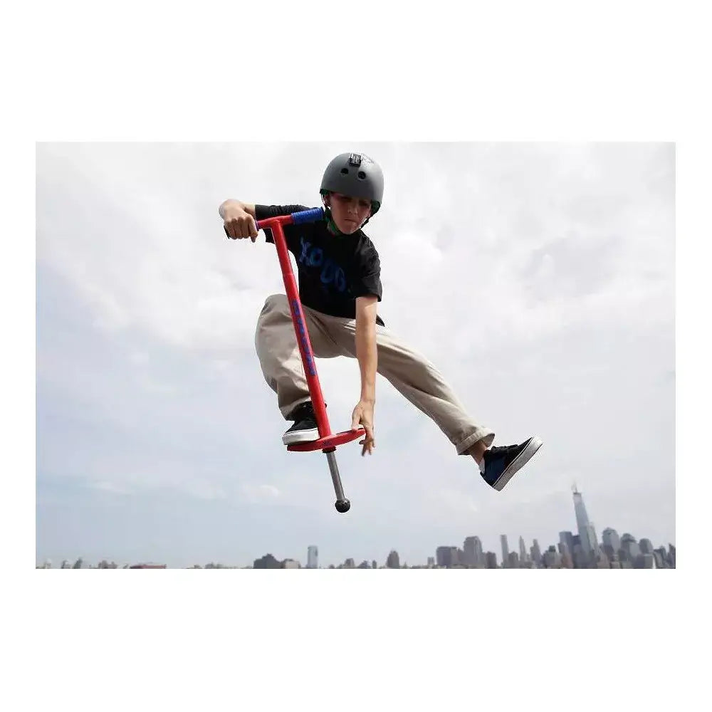 Kid wearing black t-shirt doing tricks 