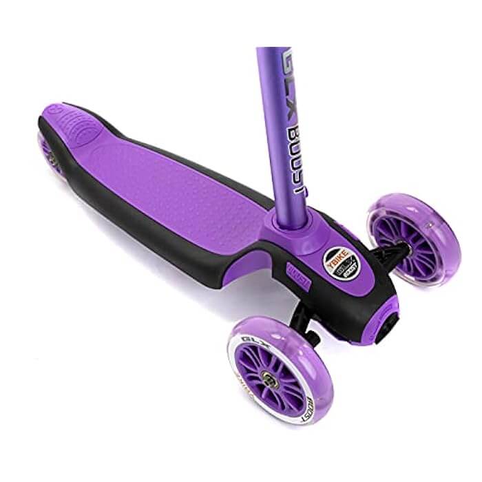 NSG YBIKE GLX Boost 3-Wheel Kick Scooter (Purple)