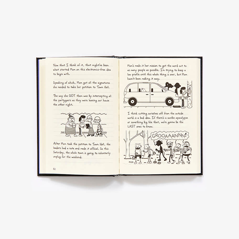 Another image of the book showing a story of Old School (Diary of a Wimpy Kid Series #10)