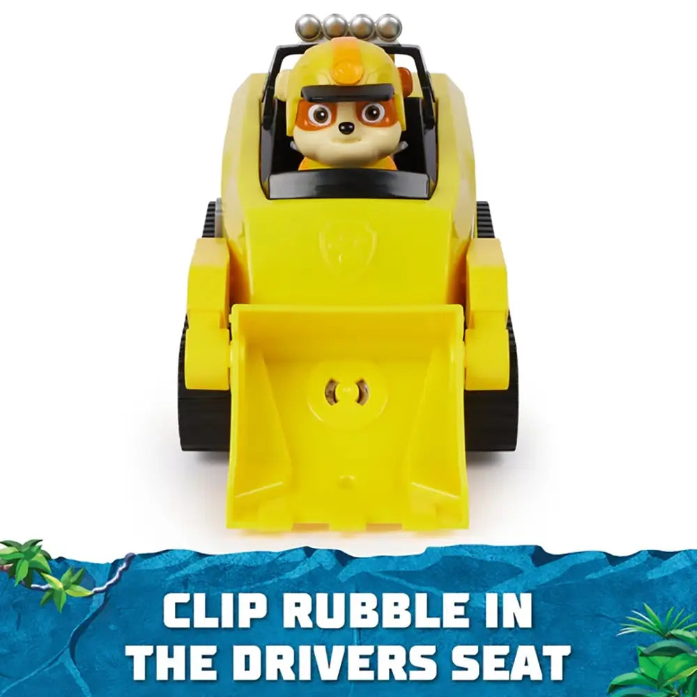 PAW Patrol Jungle Pups Rubble's Rhino Vehicle clip Rubble in the drivers seat