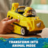 PAW Patrol Jungle Pups Rubble's Rhino Vehicle transforms into animal mode