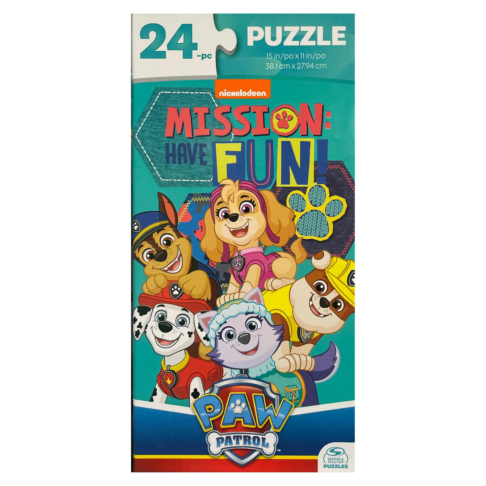 PAW Patrol Mission Have Fun 24 Piece Jigsaw Puzzle