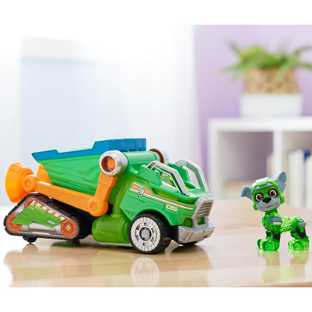 PAW Patrol The Mighty Movie Rocky Vehicle & Figure Set