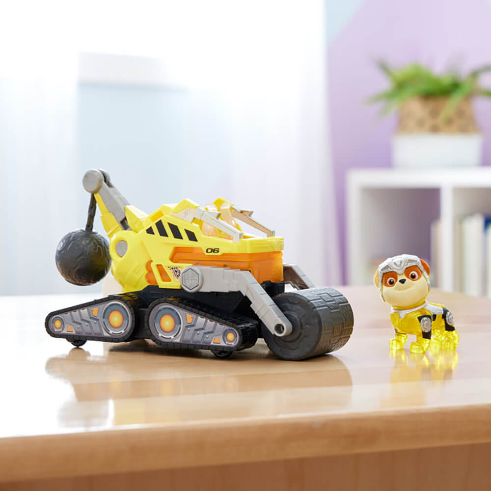 PAW Patrol The Mighty Movie Rubble Vehicle & Figure Set