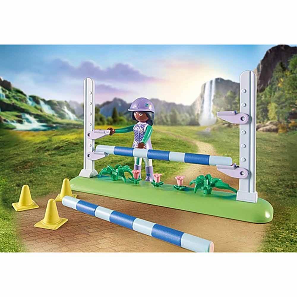 PLAYMOBIL Jumping Arena with Zoe and Blaze Playset