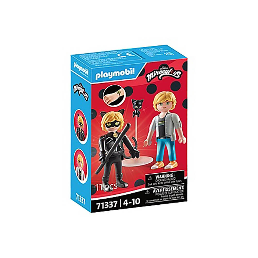 PLAYMOBIL Miraculous Adrien & Cat Noir Figure Set