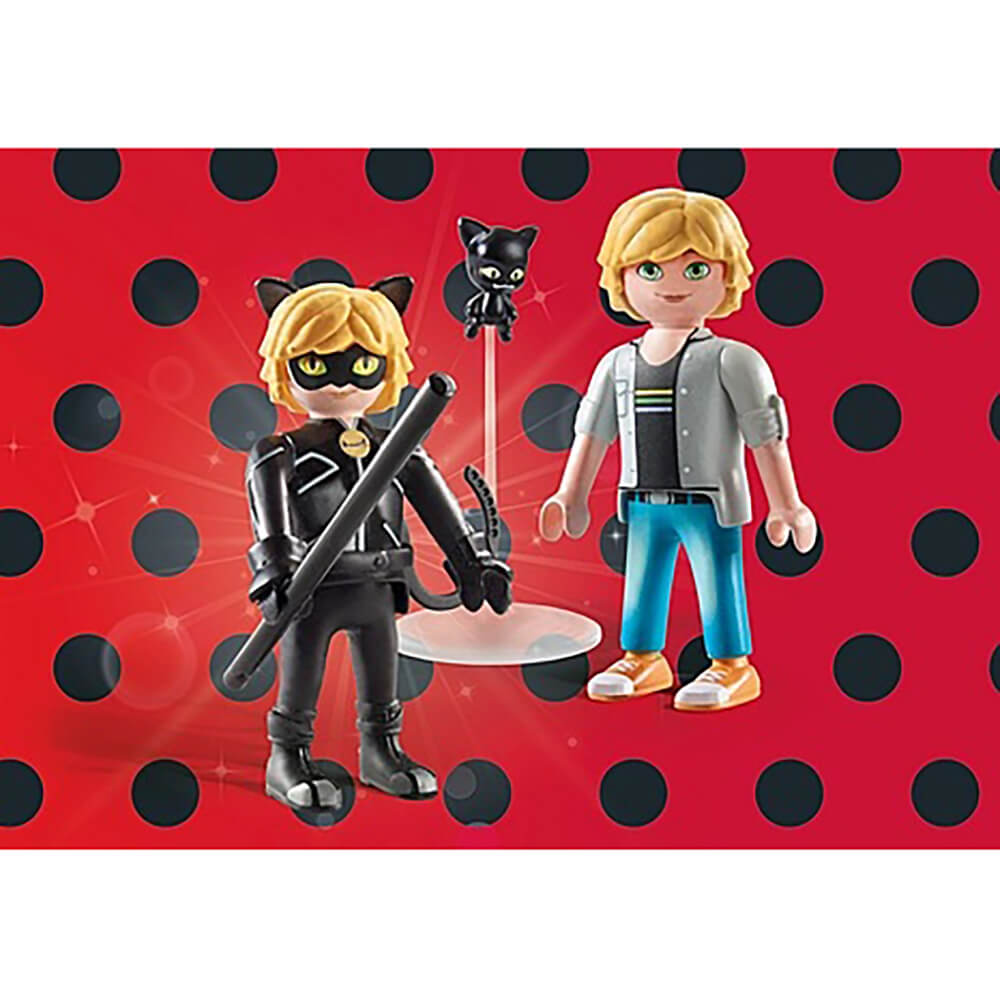 PLAYMOBIL Miraculous Adrien & Cat Noir Figure Set