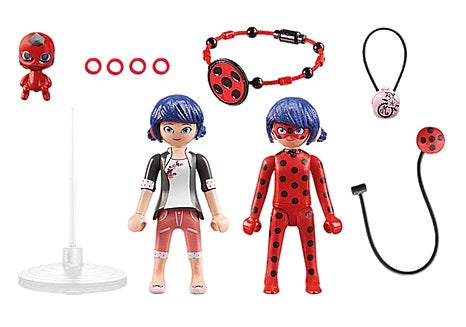 PLAYMOBIL Miraculous Marinette & Ladybug Figure Set