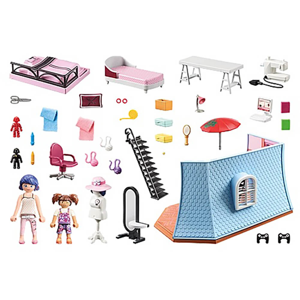 PLAYMOBIL Miraculous Marinette's Loft Playset