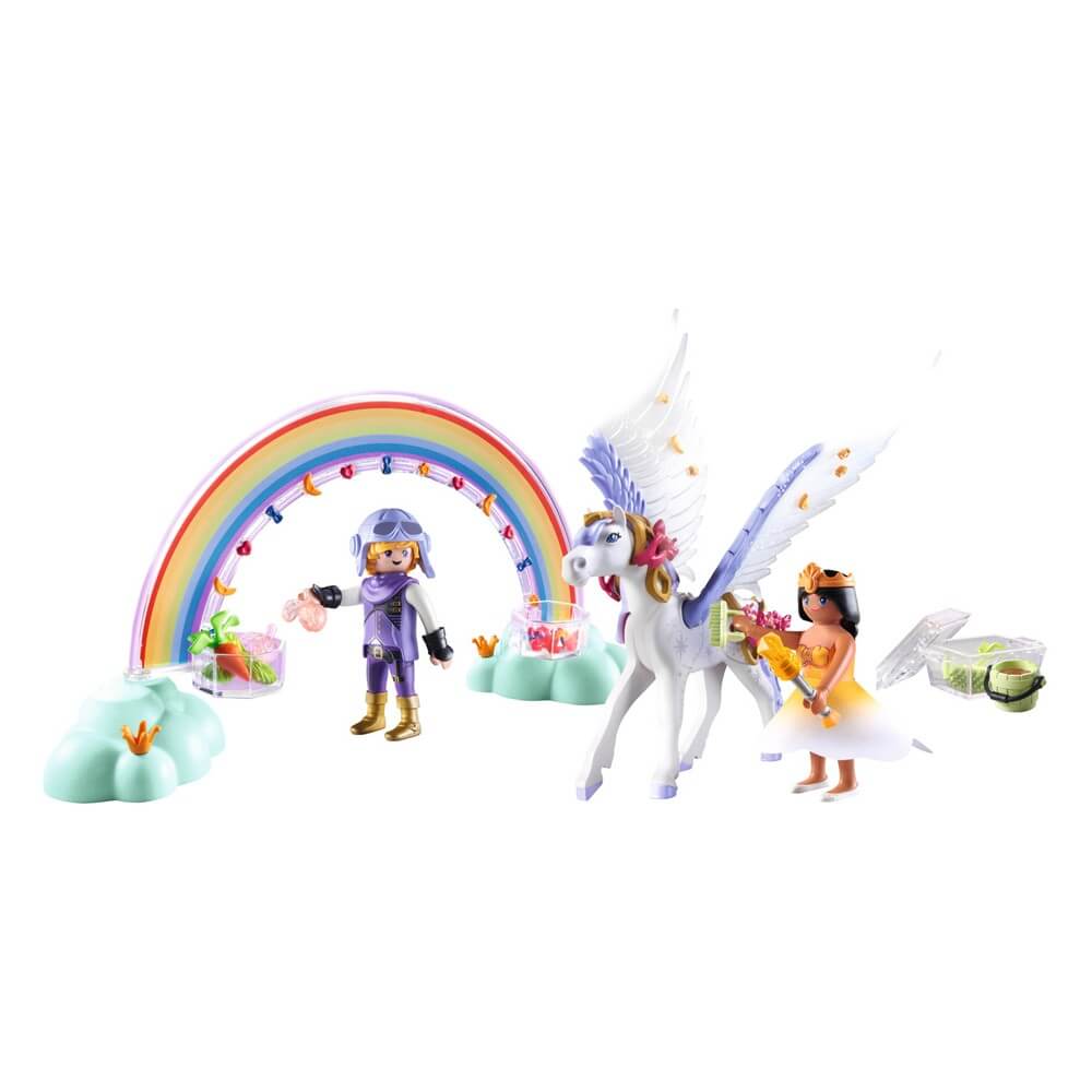 PLAYMOBIL Princess Magic Pegasus with Rainbow in the Clouds