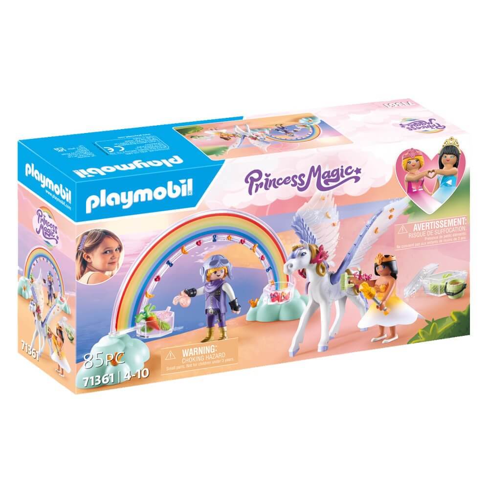 PLAYMOBIL Princess Magic Pegasus with Rainbow in the Clouds