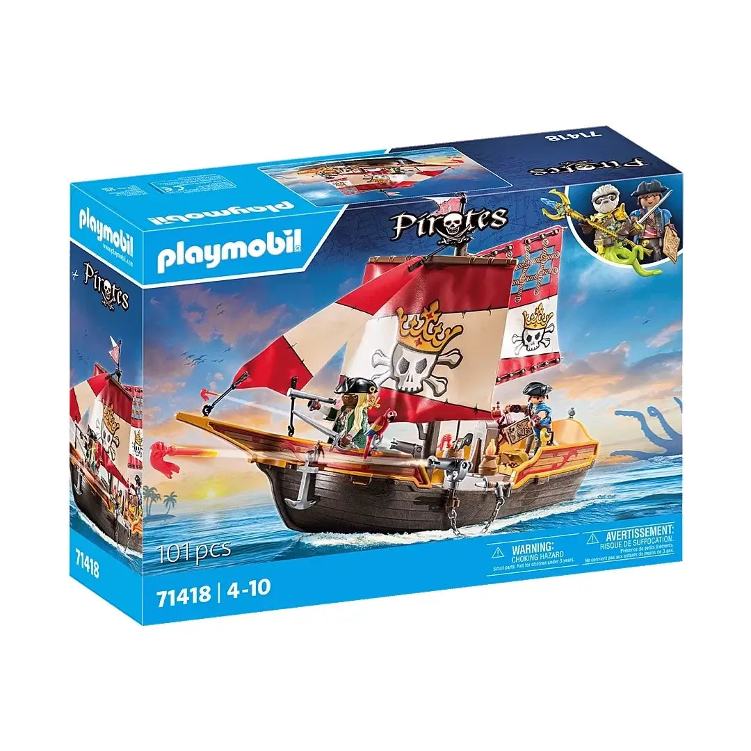 Playmobil Pirates Pirate Ship Playset 71418