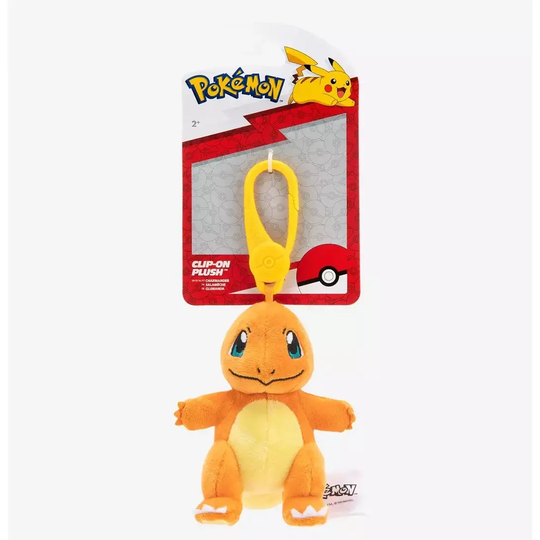 Pokemon 3.5 Inch Clip-On Charmander Plush