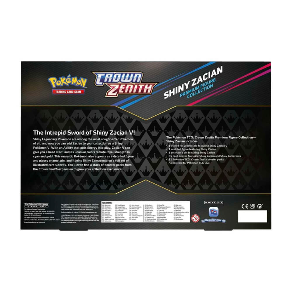 Pokemon TCG Crown Zenith Premium Figure Collection (Shiny Zacian)