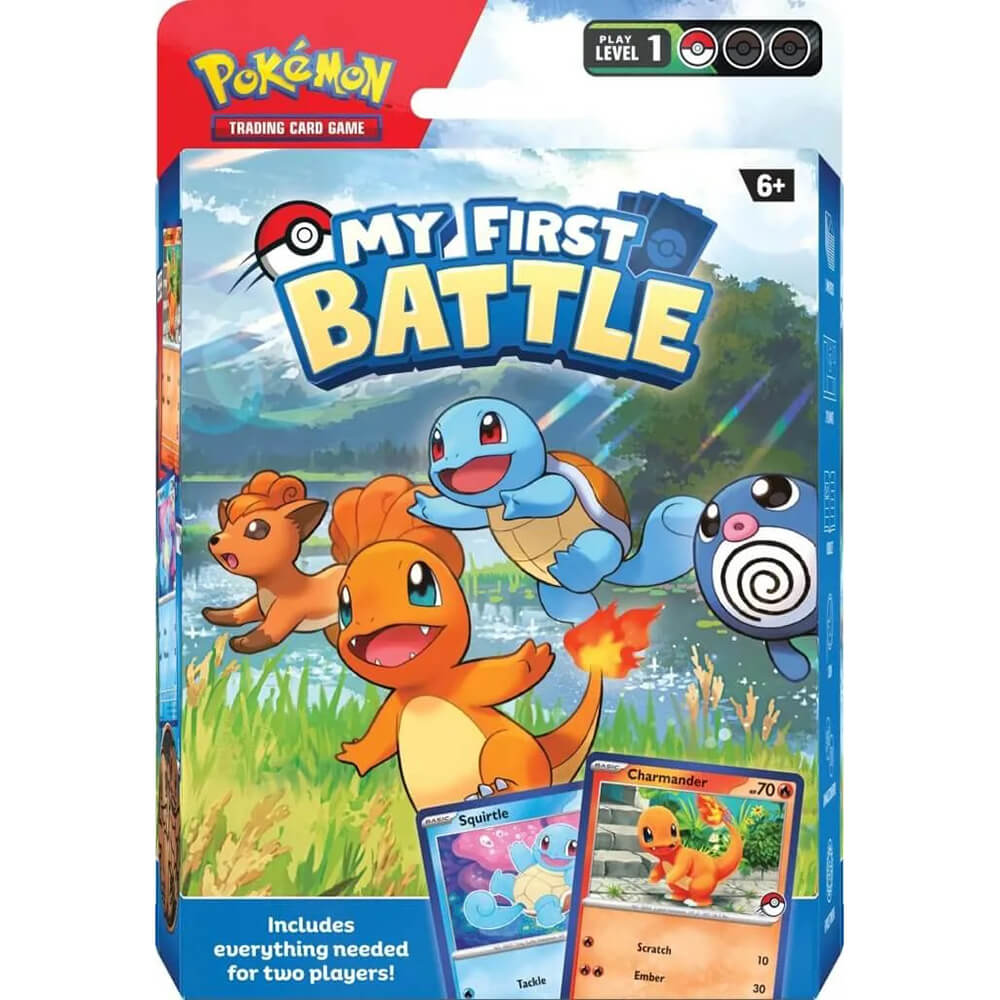 Front Packaging of the Pokemon TCG My First Battle (Charmander & Squirtle)