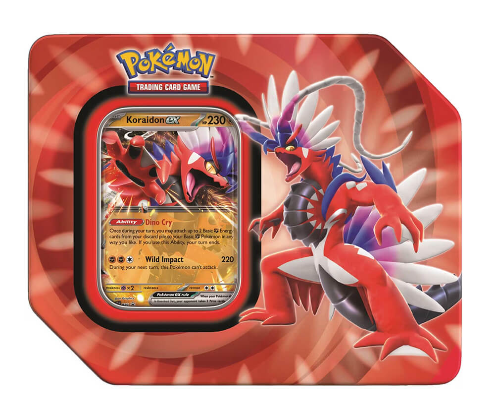 Pokemon TCG Paldea Legends Tin (Koraidon EX)