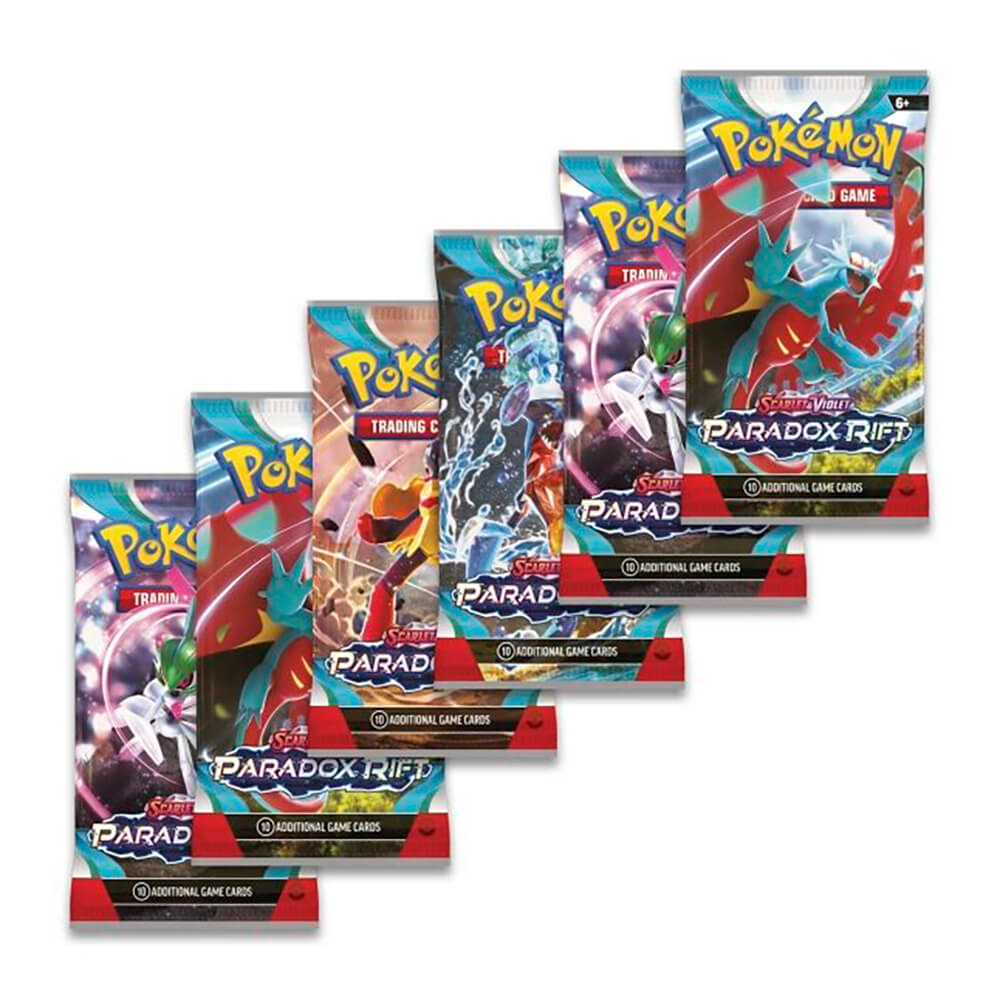 Pokemon TCG Scarlet & Violet-Paradox Rift Sleeved Booster Bundle (6 Packs)