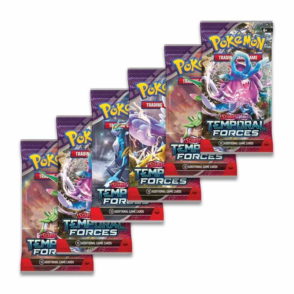 Pokemon TCG Scarlet & Violet Temporal Forces Booster Bundle (6 Packs)