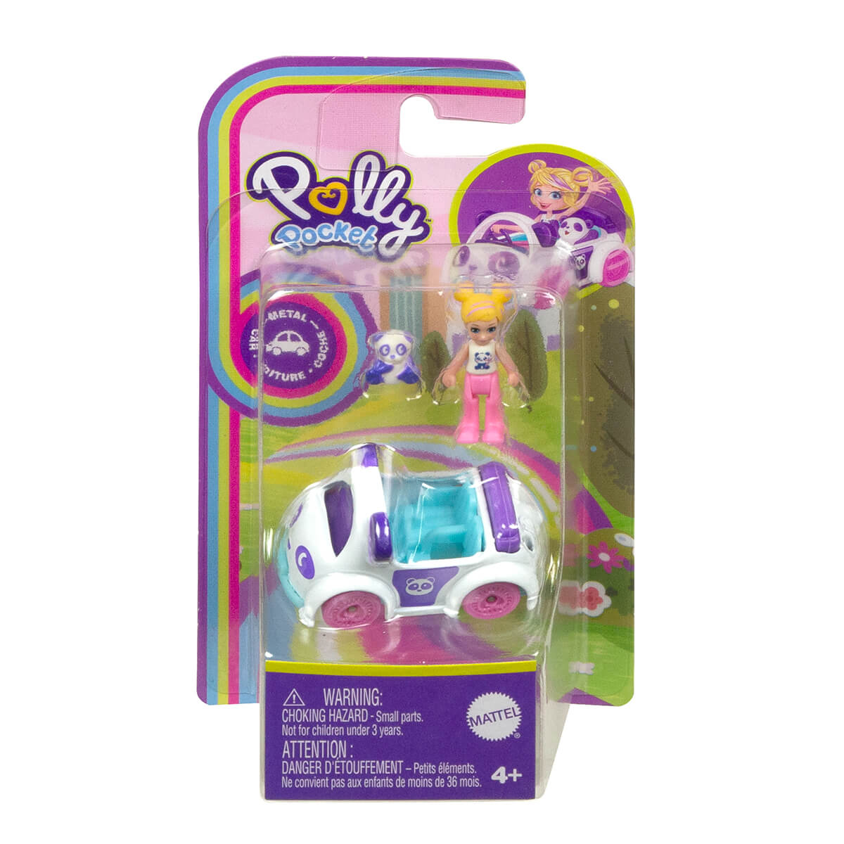 Package for the Polly Pocket Mini Panda Convertible and Panda Sidekick