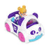 Polly Pocket and panda riding in convertible