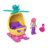 Polly Pocket Mini Pineapple Helicopter and Hot Pink Flamingo Sidekick