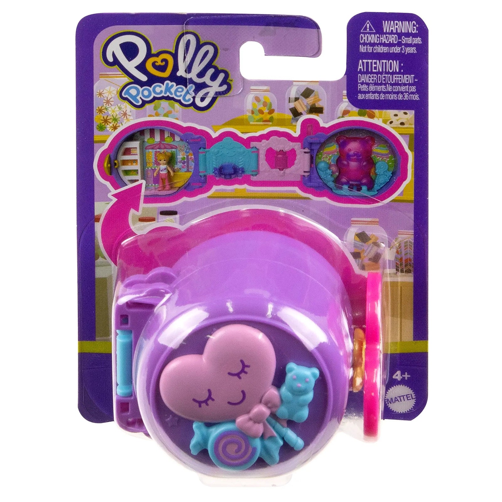 Polly Pocket On the Go Candy Store Compact Set packaging