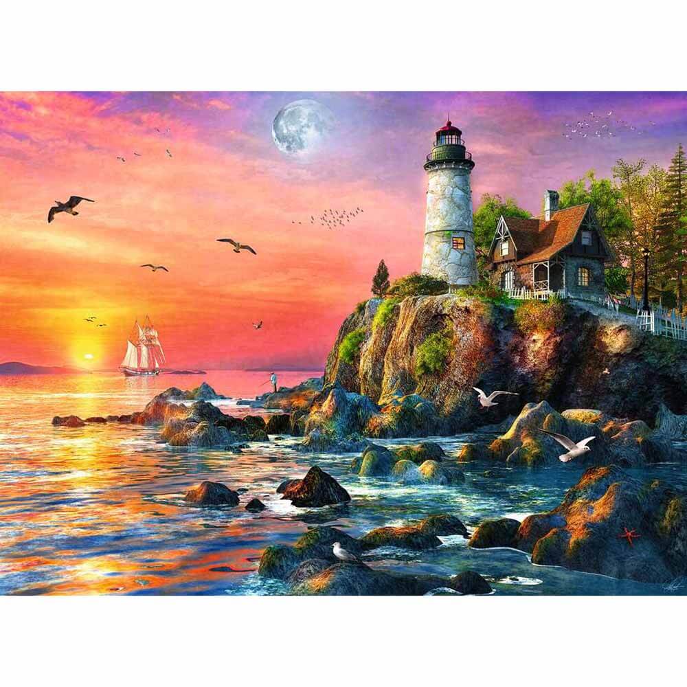 Ravensburger Lighthouse at Sunset 500 Piece Jigsaw Puzzle