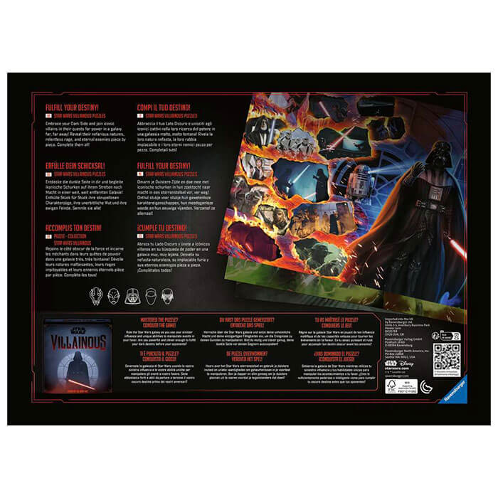 Ravensburger Star Wars Villainous Darth Vader 1000 Piece Jigsaw Puzzle