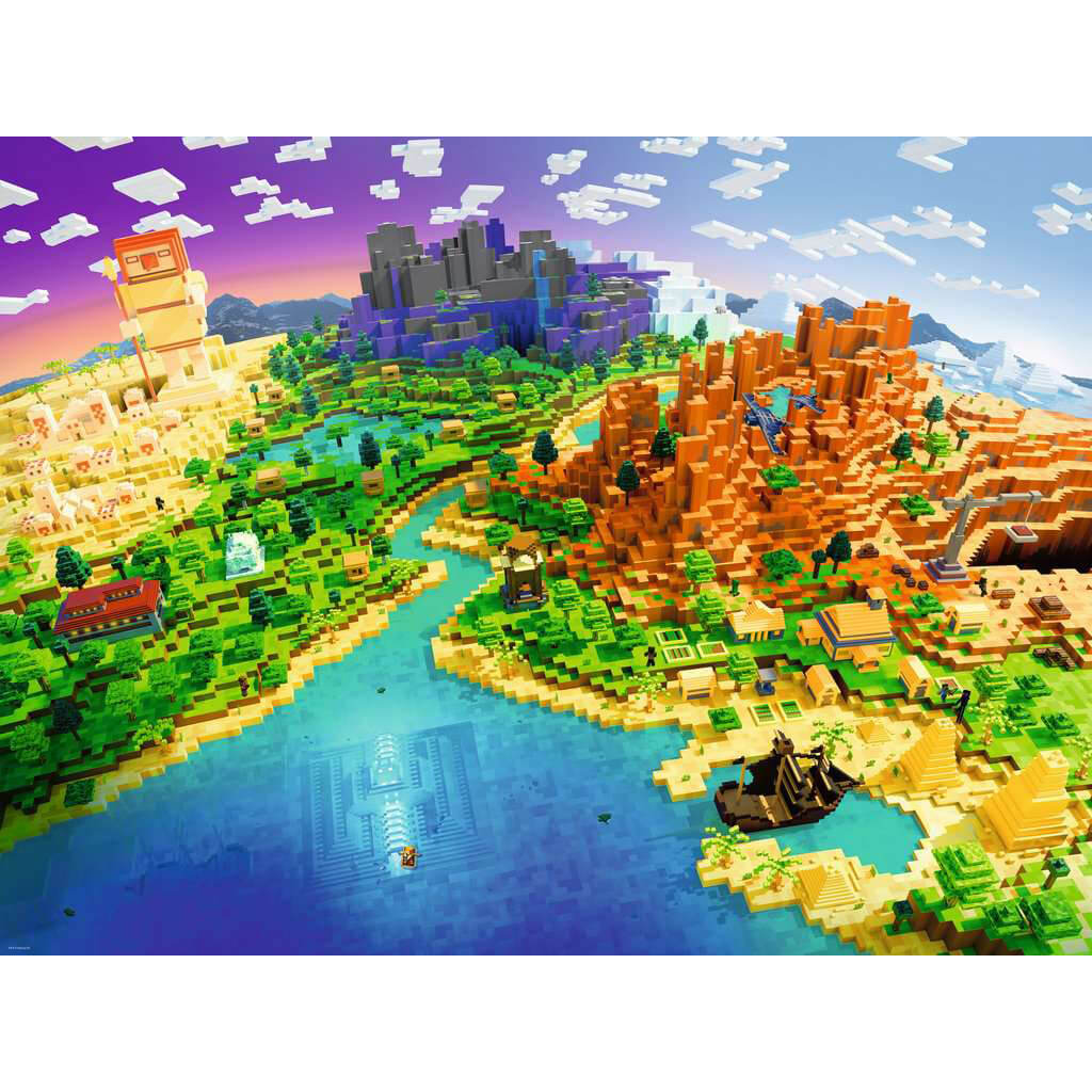 Ravensburger World of Minecraft 1500 Piece Jigsaw Puzzle