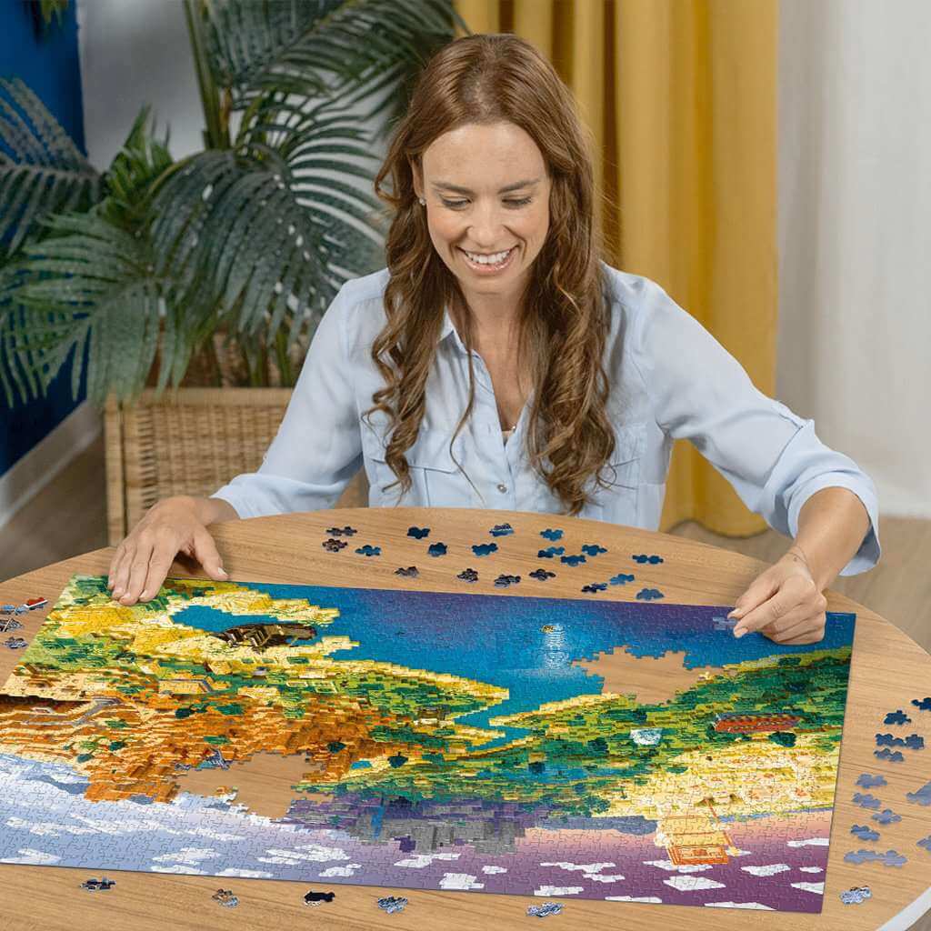 Ravensburger World of Minecraft 1500 Piece Jigsaw Puzzle