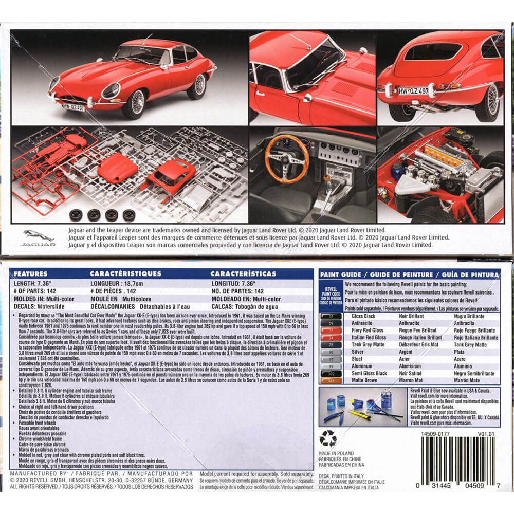 Revell Jaguar XK-E Type (Coupe) Plastic Kit