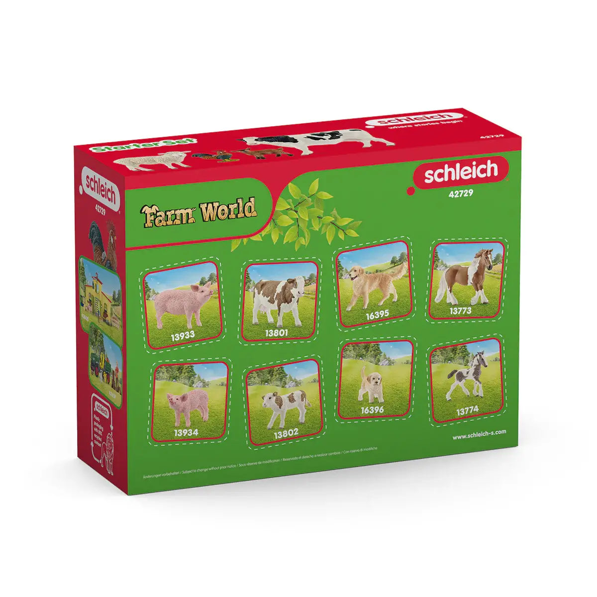 Schleich Farm World Farm Starter Set (42729) back of the box