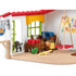 Inside of the Schleich Farm World Pet Hotel Set