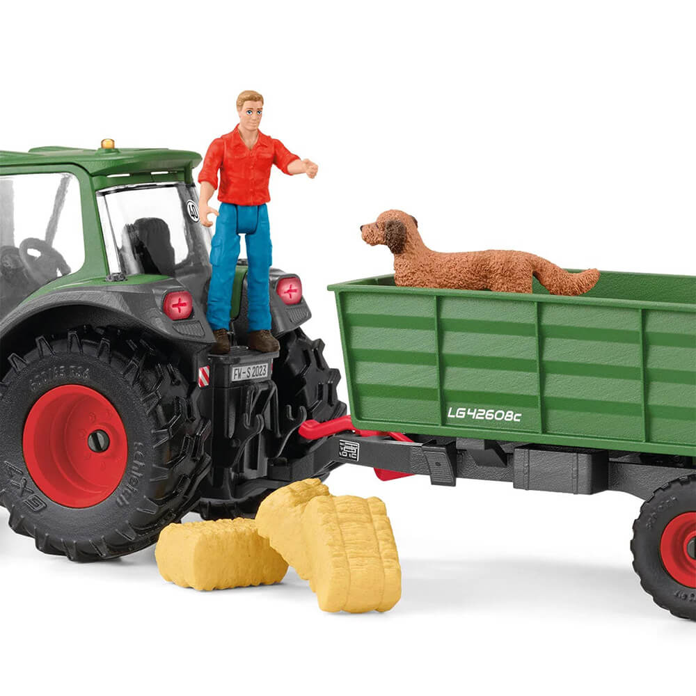 Schleich Farm World Tractor with Trailer