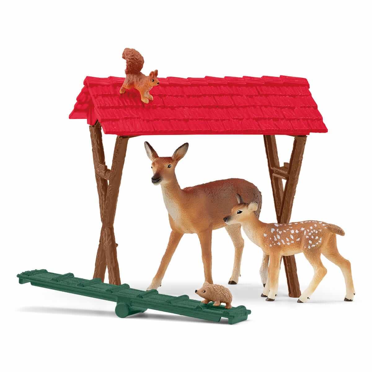 Schleich Farm World Feeding the Forest Animals Set