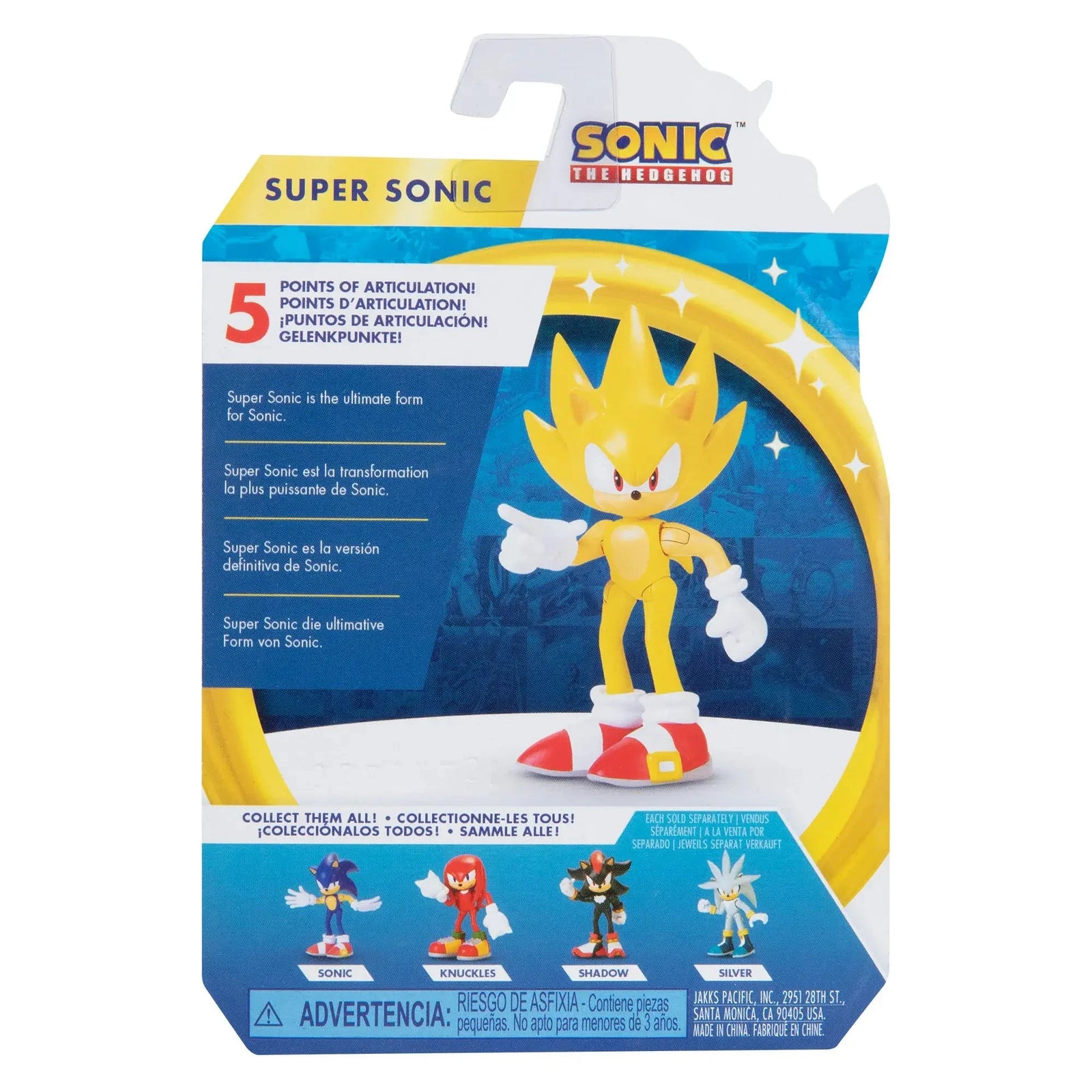 Sonic The Hedgehog Wave 4 Super Sonic 2.5 Inch Mini Figure