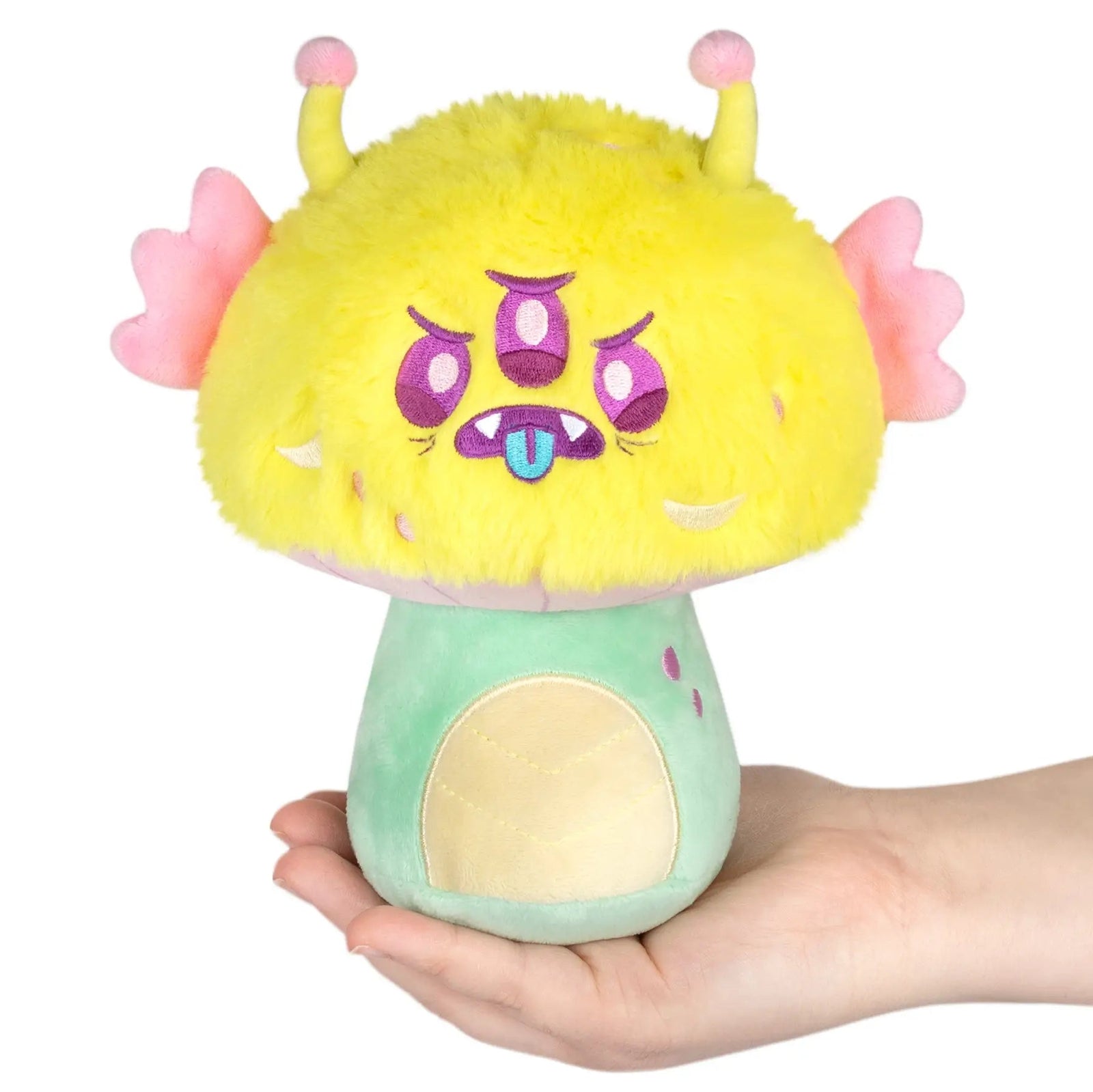 Squishable Alter Ego Mushroom Monster Plush in someone's hand.