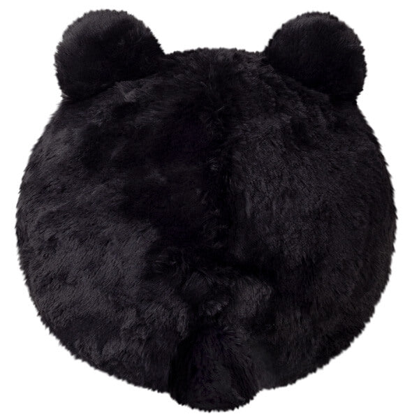 Rear view of the Squishable Mini Black Bear Plush