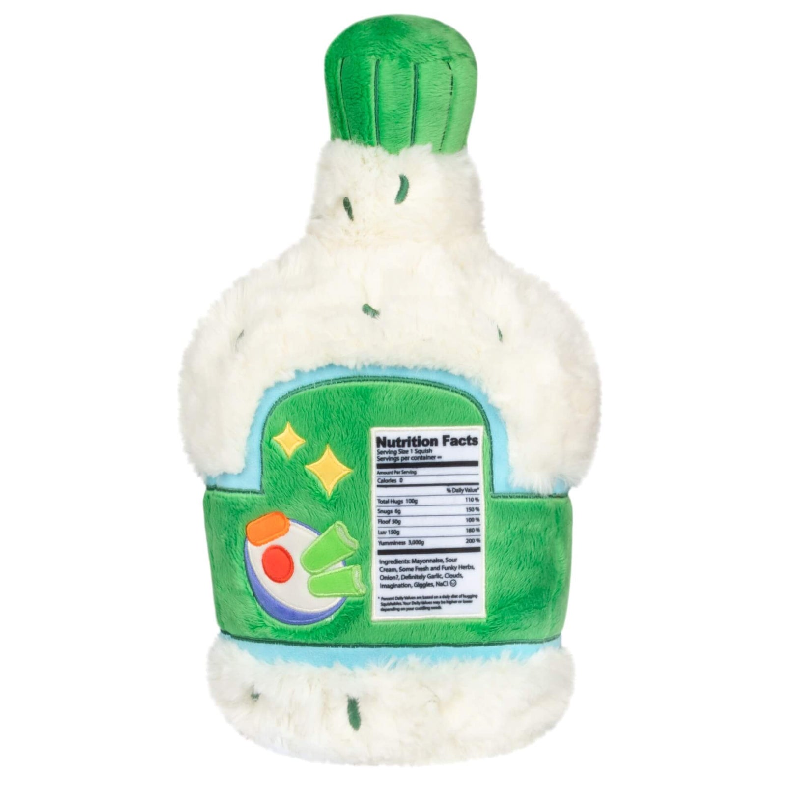 Back of the Squishable Mini Comfort Food Ranch Plush