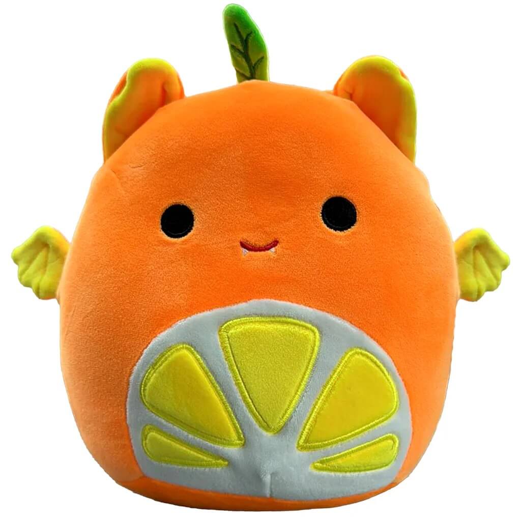 Squishmallows Blacklight Squad Barnet the Orange Fruit Bat 12