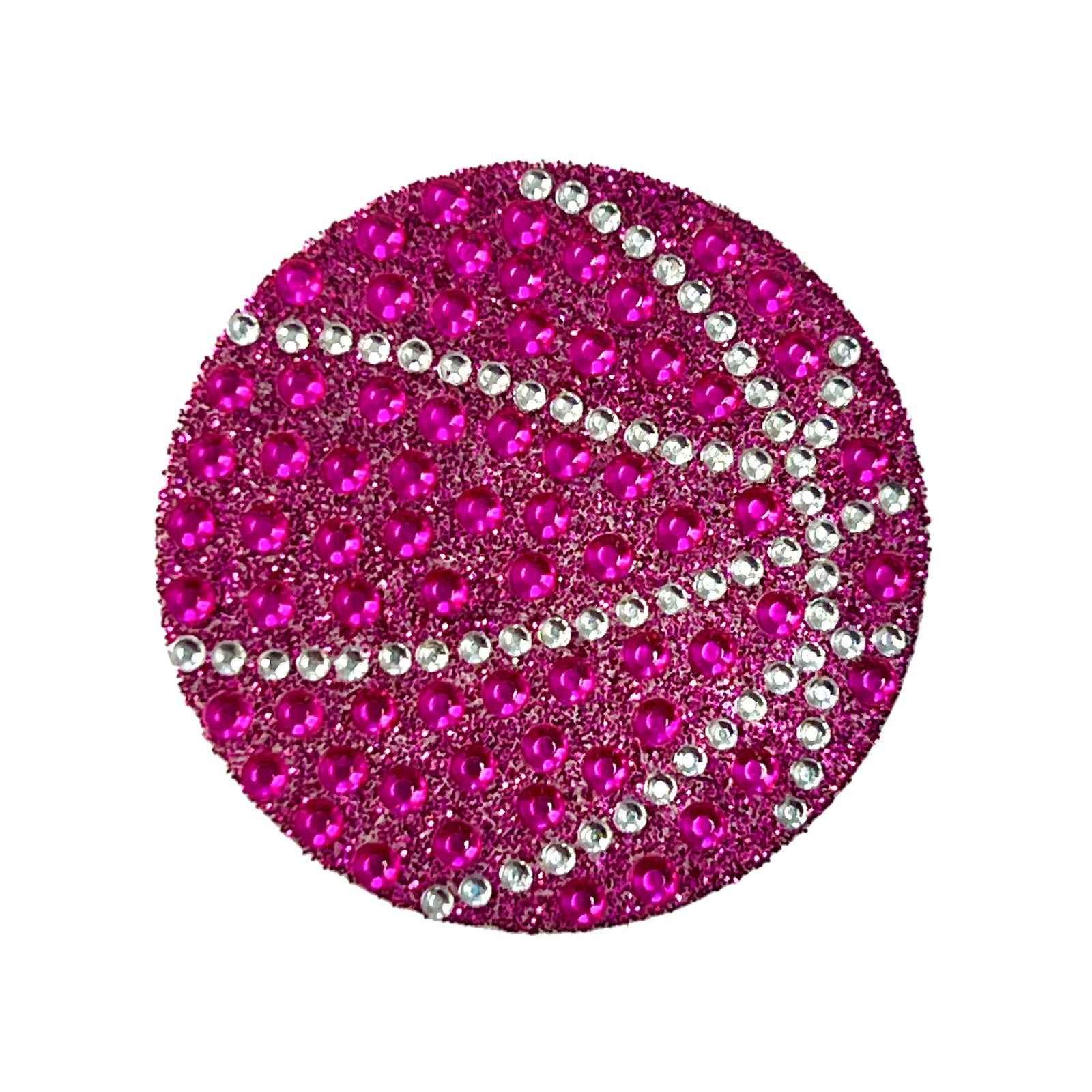 StickerBeans Pink Basketball Rhinestone Sticker