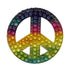 StickerBeans Rainbow Peace Rhinestone Sticker