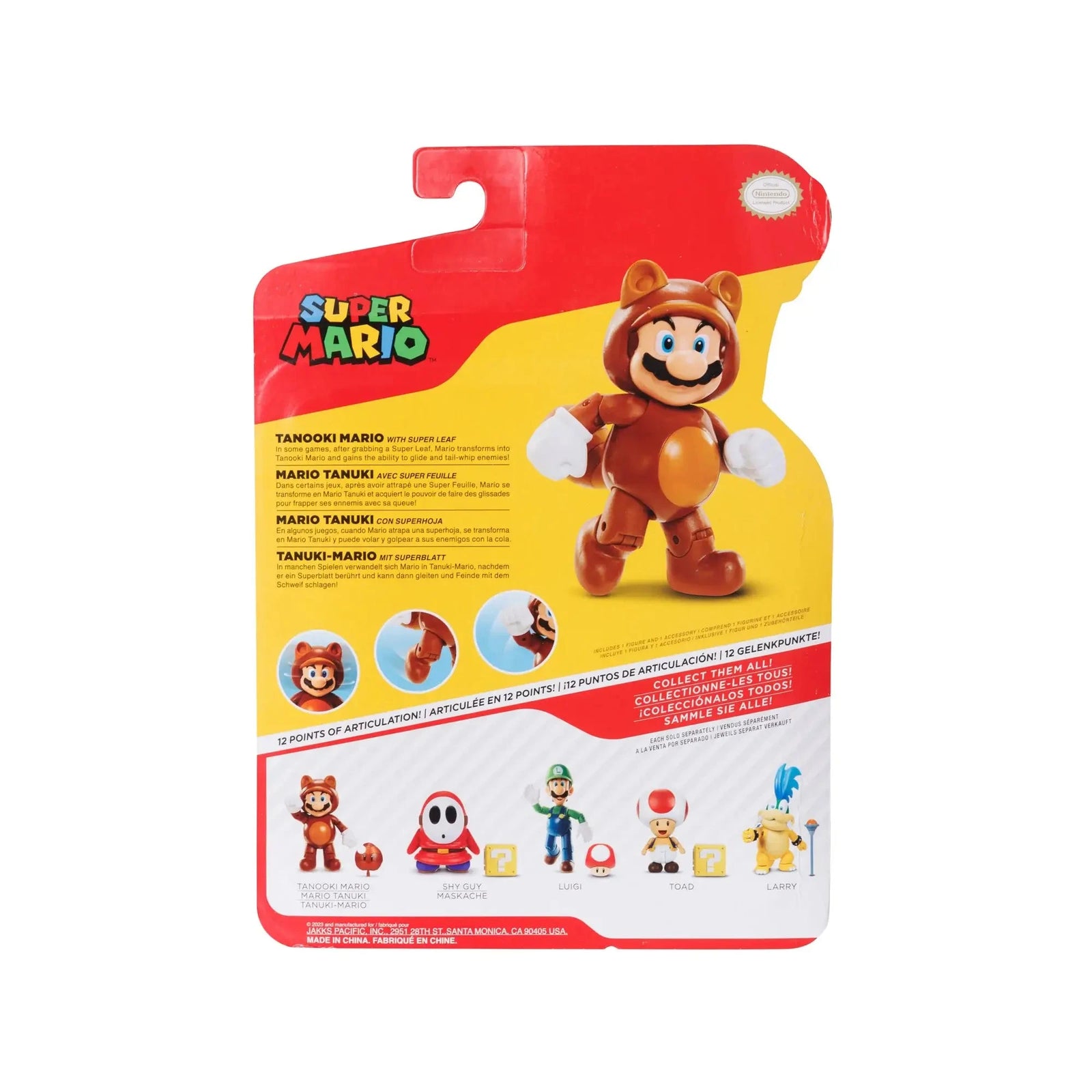 Super Mario Wave 43 4-Inch Tanooki Mario Figure