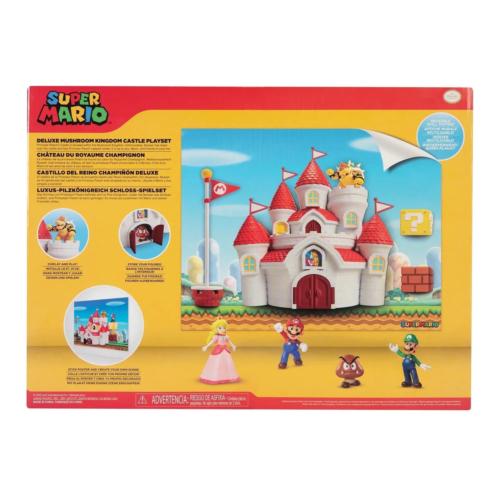 Super Mario Mushroom Kingdom Castle Playset